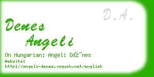 denes angeli business card